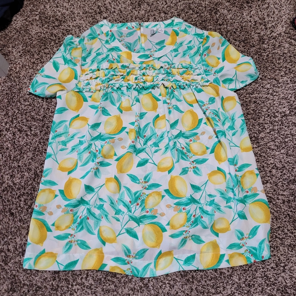 Elle Lemons Blouse Size Small